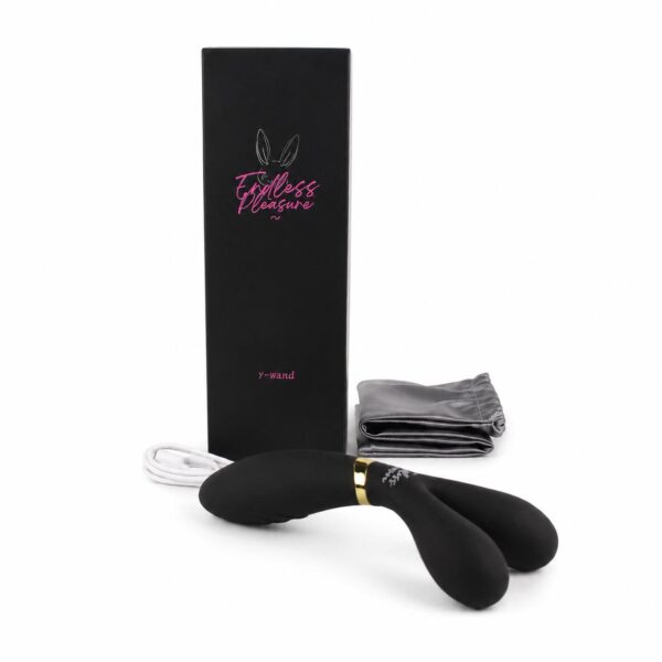 Double the Pleasure Black Rabbit With box and charging cable