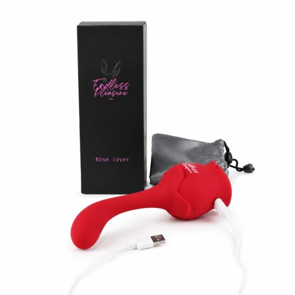 Rose Lover Vibrator with box and charging cable
