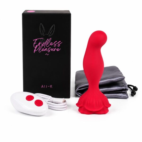 Rose Remote Control Massager with Box, Charger and Remote