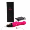 Thrusting Pink Rabbit Vibrator with box and charging cable