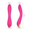 Flaming Curved Vibrator Bright Pink