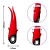 Dual Tongue Clitoral Vibrator Red