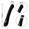 Curved G spot vibrator black