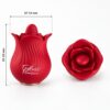 Textured Tongue Rose Clitoral Stimulator