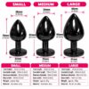 Black Jewelled Butt Plug