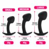 Curved Silicone Prostate Massager Plug Set