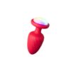 Remote Control Flashing Silicone Vibrating Anal Plug