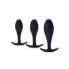 Flared Base Silicone Butt Plug Set