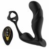 Curved Prostate Massager with Cock Ring & Remote Control Curved Prostate Massager with Cock Ring & Remote Control