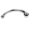 Dual-Ended G-Spot & Anal Metal Plug (1) Stainless Steel Double Ended Wand