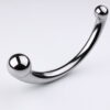 Dual-Ended G-Spot & Anal Metal Plug (9) Stainless Steel Double Ended Wand