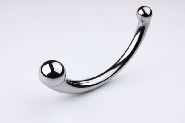 Dual-Ended G-Spot & Anal Metal Plug (9) Stainless Steel Double Ended Wand
