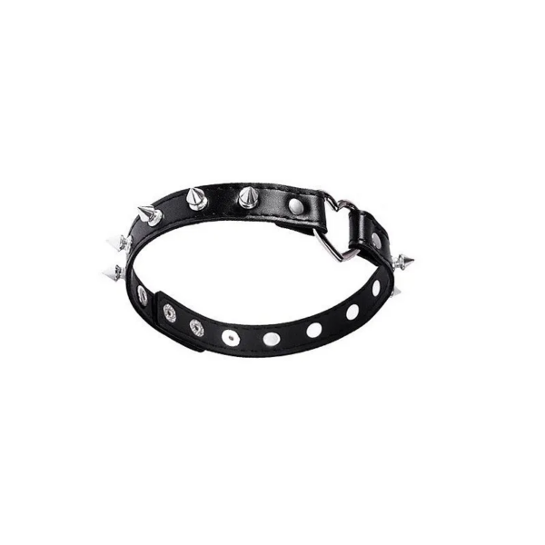 Heart-Shaped Punk Metal Rivet Collar