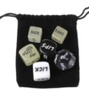 6 Piece Glow in the Dark Dice Set