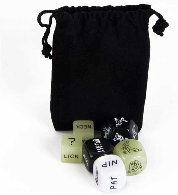 6 Piece Glow in the Dark Dice Set