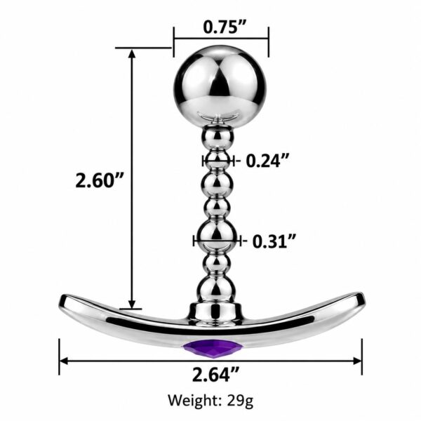 Jewelled Anchor Butt Plug (2)
