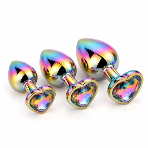Rainbow Jewelled Butt Plug