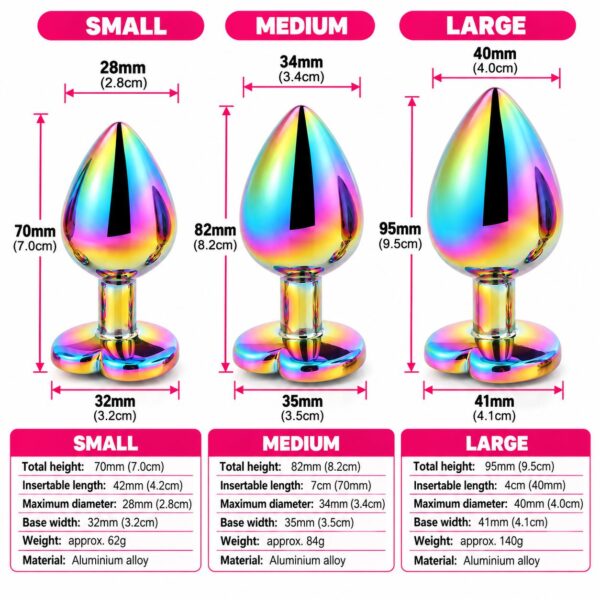 Rainbow Jewelled Butt Plug Rainbow Jewelled Butt Plug