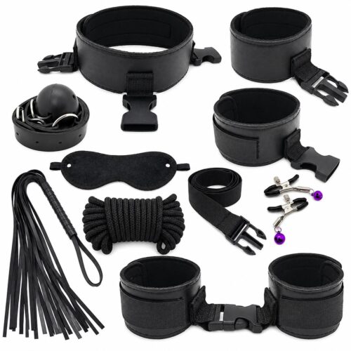 Red and black BDSM Set
