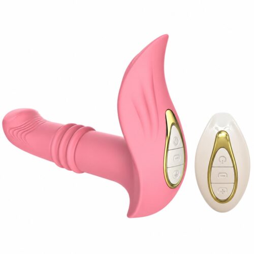Remote Control Thrusting Prostate Massager Pink