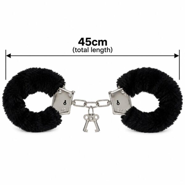 Black Fluffy Handcuffs