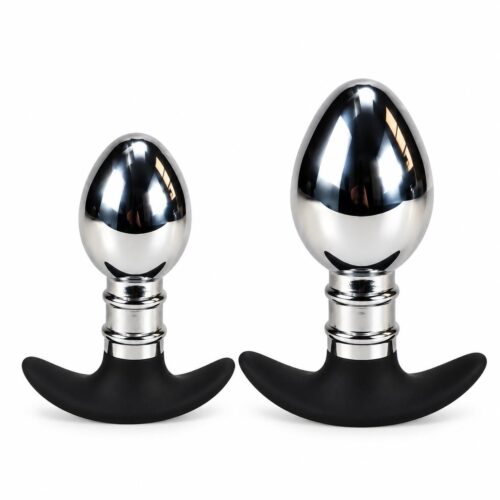 SILVER STAINLESS STEEL BUTT PLUG