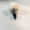 White Fury Bunny Tail Butt Plug
