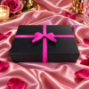 Luxury Pink-Ribbon Gift on Satin