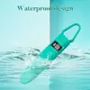 10-Mode Silicone Bullet Vibrator with Digital Display Blue 3