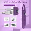 10-Mode Silicone Bullet Vibrator with Digital Display Purple2