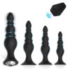 4-Piece Suction Cup Plug Set with Vibrator