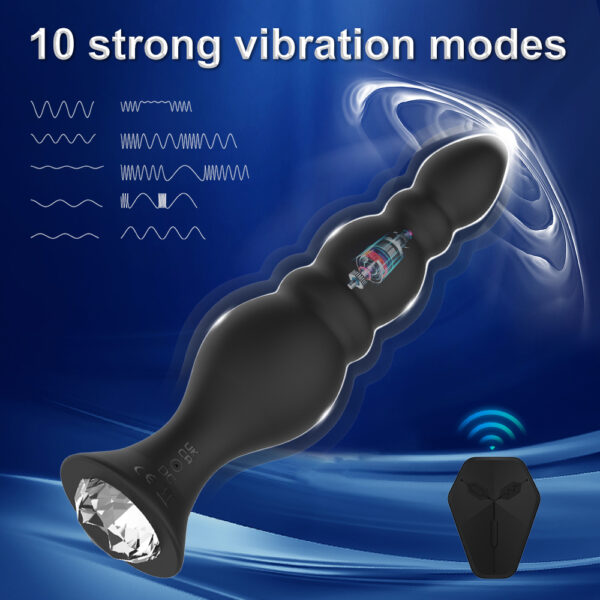 4-Piece Suction Cup Plug Set with Vibrator(6)