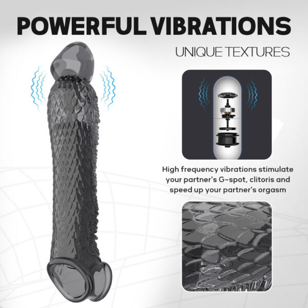 9 Inch Vibrating Black Beauty Enhancer3