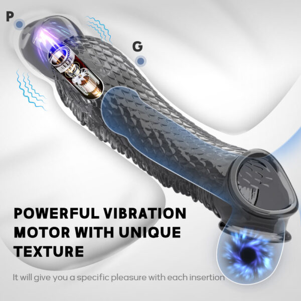 9 Inch Vibrating Black Beauty Enhancer4