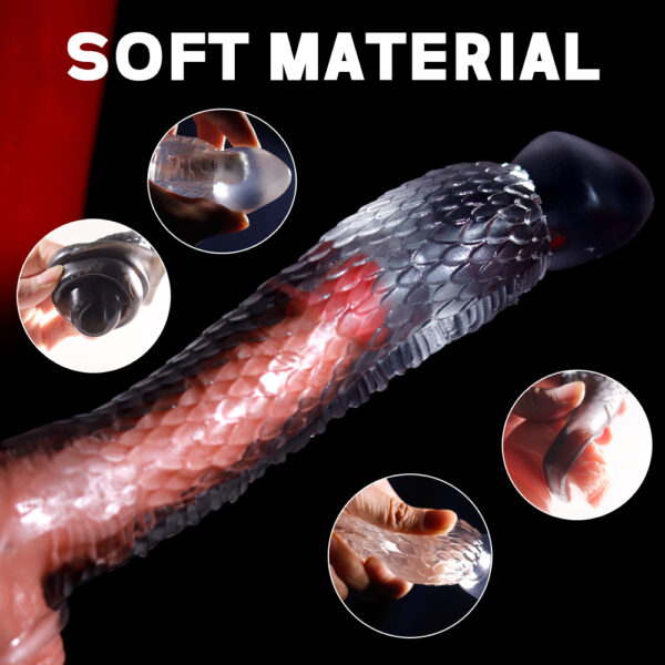 9 Inch Vibrating Black Beauty Enhancer5
