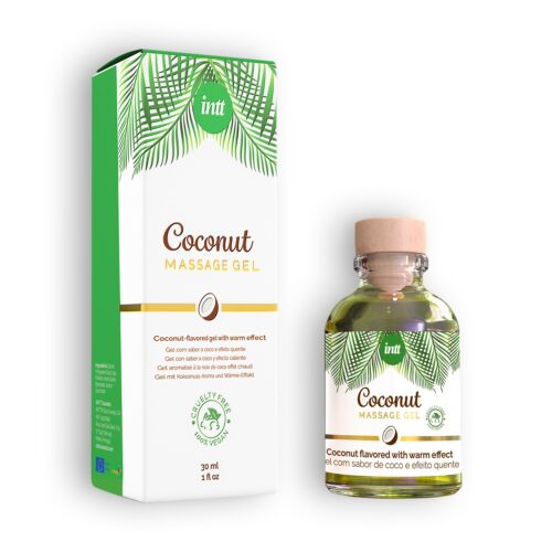 INTT VEGAN COCONUT FLAVOURED MASSAGE GEL 30ML INTT VEGAN COCONUT FLAVOURED MASSAGE GEL 30ML