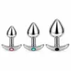 Metal Anchor Anal Plug with Jewel Base (1)