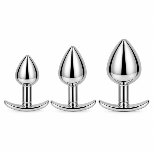 Metal Anchor Anal Plug with Jewel Base