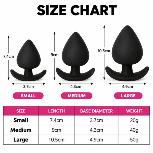 Mushroom head silicone butt plug (1)