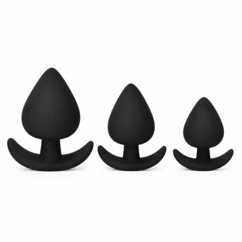 Mushroom Head Silicone Butt Plug Training Set – 3 Sizes