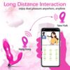Pink App-Controlled Dual-Stimulation Thrusting Vibrator(2)