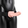REALROCK Vibrating Hollow Strap-On 6 Inches – Light Skin Tone