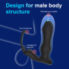 Remote Control Prostate Massager With Cock Ring - Black