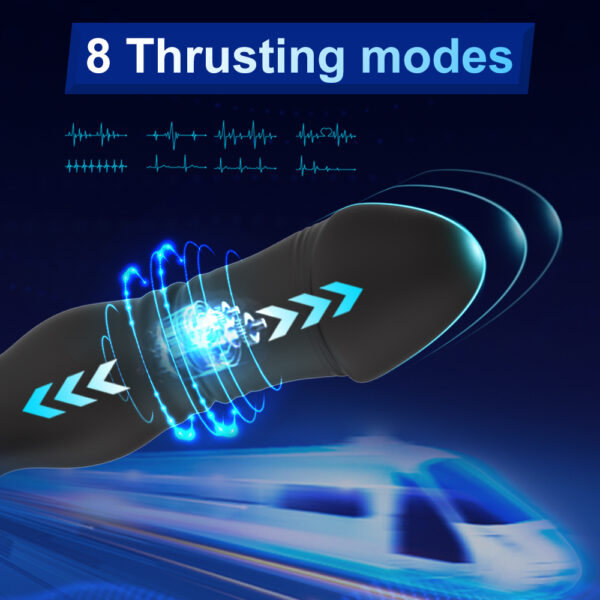 Remote Control Prostate Massager With Cock Ring - Black