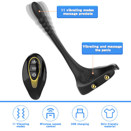 Remote Control Vibrating Penis Ring & Prostate Massager