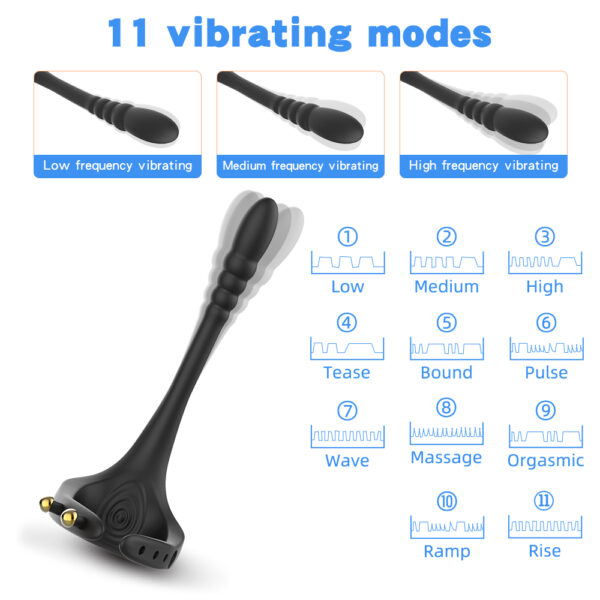 Remote Control Vibrating Penis Ring & Prostate Massager(5)