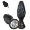 Remote-Controlled Vibrating Jewel Butt Plug
