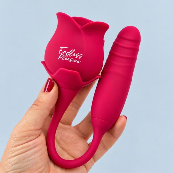 Rose Bloom 2-in-1 Suction and Thrusting Vibrator