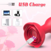 Rose Remote Control Vibrating Anal Plug1
