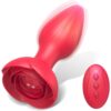 Rose Remote Control Vibrating Anal Plug5